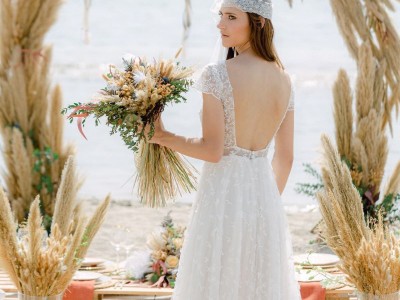 Boho γάμος δίπλα στη θάλασσα - styled shoot από την Sparkling Day Events