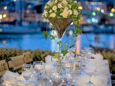 Γαμήλια δεξίωση στον Ιστιοπλοϊκό Όμιλο Πειραιά- μαγευτική ατμόσφαιρα πάνω στη θάλασσα!