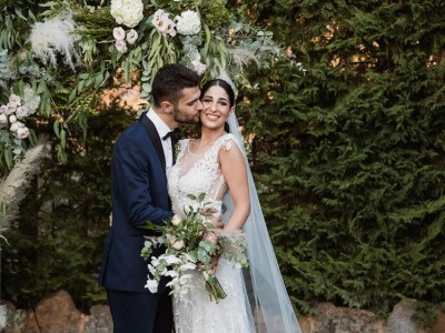 Κατερίνα & Πάνος: Υπέροχος boho- chic γάμος σε παστέλ νότες από την Paris Flowers