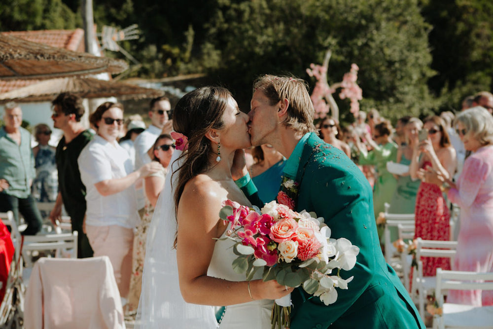 Steff & Matt: Καλοκαιρινός γάμος στα χρώματα του δειλινού στη Σκόπελο