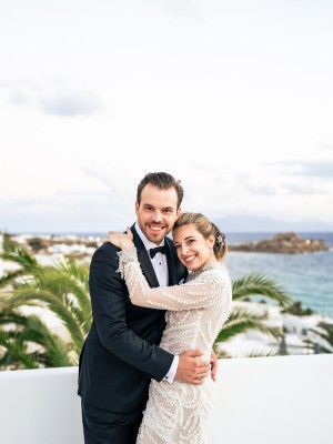 Κατερίνα & Κωνσταντίνος – Γάμος στη Μύκονο με λάμψη, συναίσθημα και Αιγαιοπελαγίτικη μαγεία