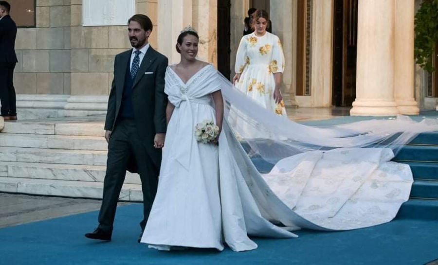 PHILIP COUPLE EXITING CHURCH