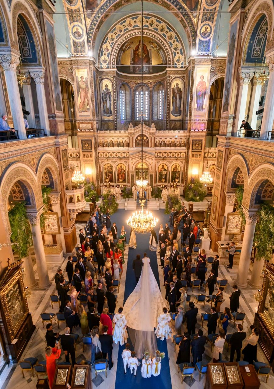 PHILIP AERIAL VIEW INSIDE CHURCH GettyImages 1236118823