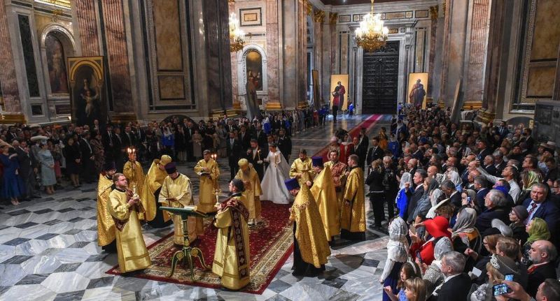 ROMANOV WEDDING CEREMONY 800 X after 100 years a royal wedding in russia evokes days of the czars 1020x550