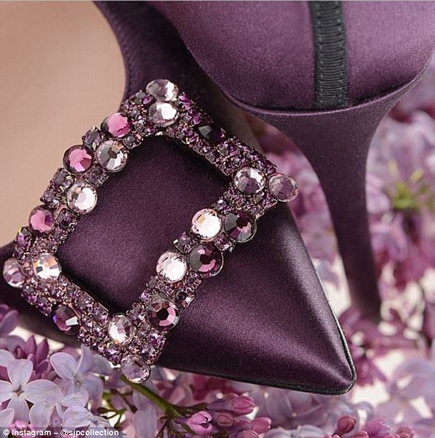 296c99ed00000578 3114302 theactressdesignerdebutedthesemaryheelsinrichpurpleon a 911433691035382