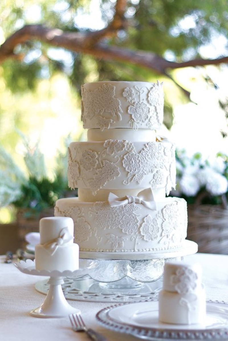 Wedding Cake at reception by Olon Catering
